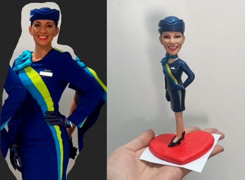 Фигурка человека по фото, из глины (Ручная работа)