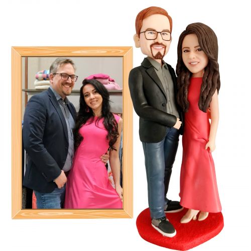 Фигурки 2 человек по фото, из глины (Ручная работа)